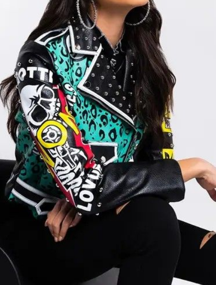 Printed Leather Jackets 5