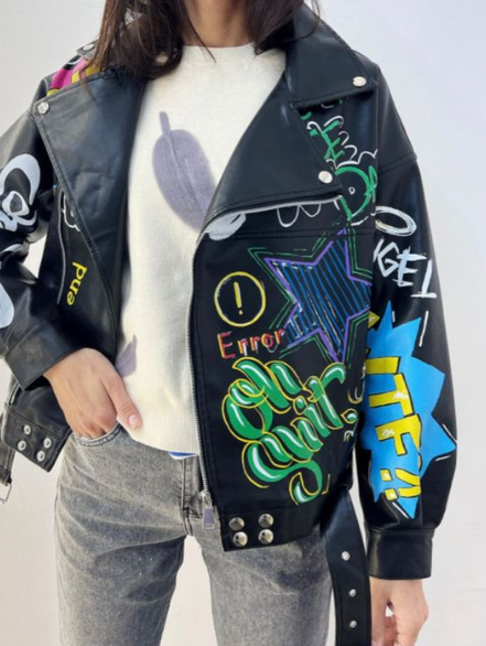 Printed Leather Jackets 7